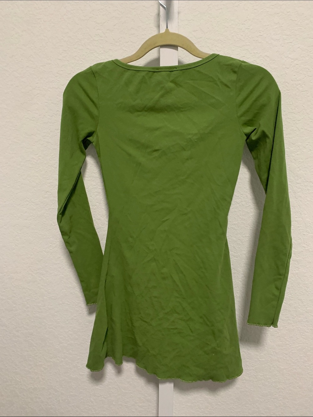 Delias Green Square Neck Long Sleeve Mini Dress - Picture 5 of 9